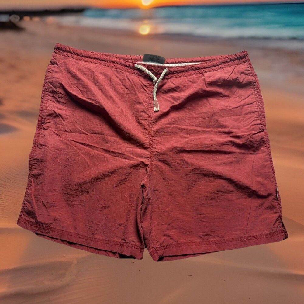 Iguana Sportswear Vintage Mens Swimming Elastic Waist Trunks Shorts M SW12